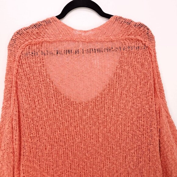 Free People Pullover Sweater Knit Boho Dolman Sleeves Women Oversized Size Small - Picture 7 of 13